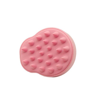 Wholesale silicone scalp massager Silicone brush  Plastic head meridian comb Shampoo scalp brush