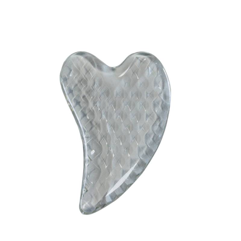 2019 New Plastic Gua Sha Muscle Scraping Massage Tool Heart Shape Gua Sha Massage Set Board Crystal Gua Sha Resin